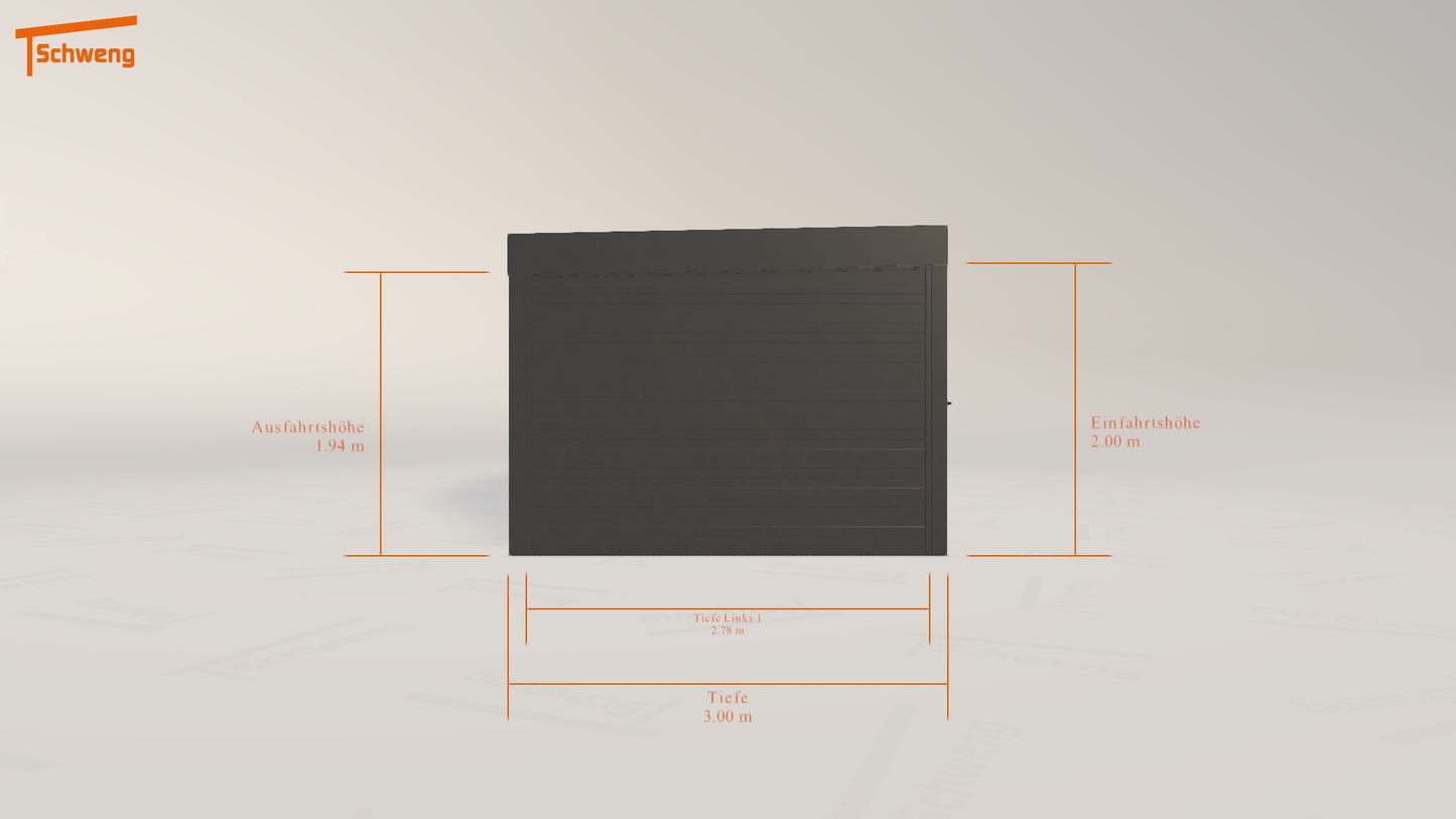 #DE Schweng Flachdachcarport C600 (ID x7vkr4) #MTG 