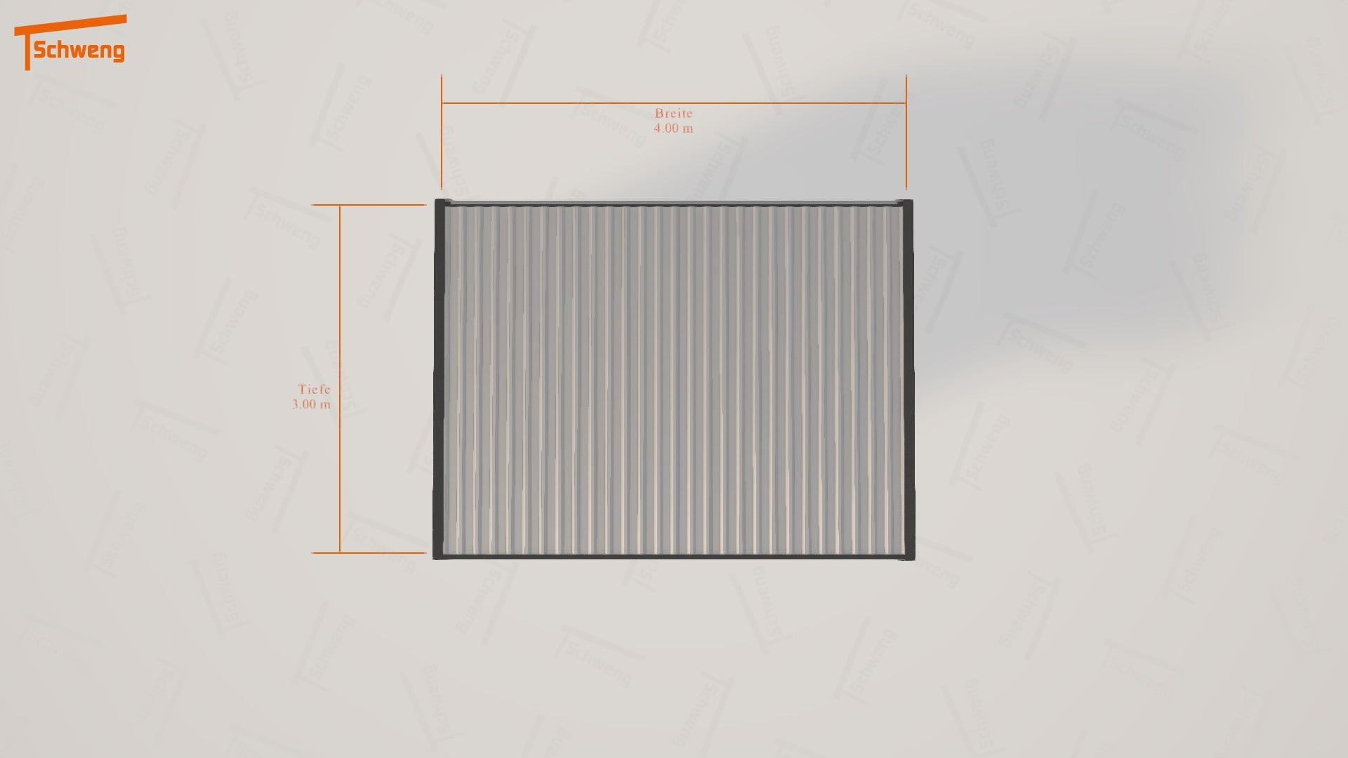 #DE Schweng Flachdachcarport C600 (ID x7vkr4) #MTG 