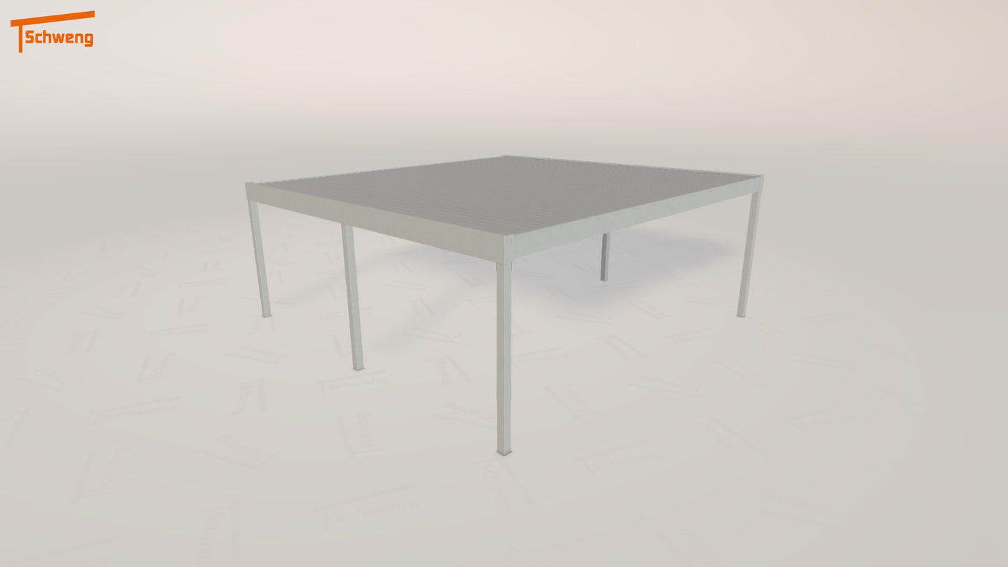 #DE Schweng Flachdachcarport C600+ (ID 2qj4gj) 