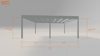 #DE Schweng Flachdachcarport C600+ (ID 2qj4gj) 