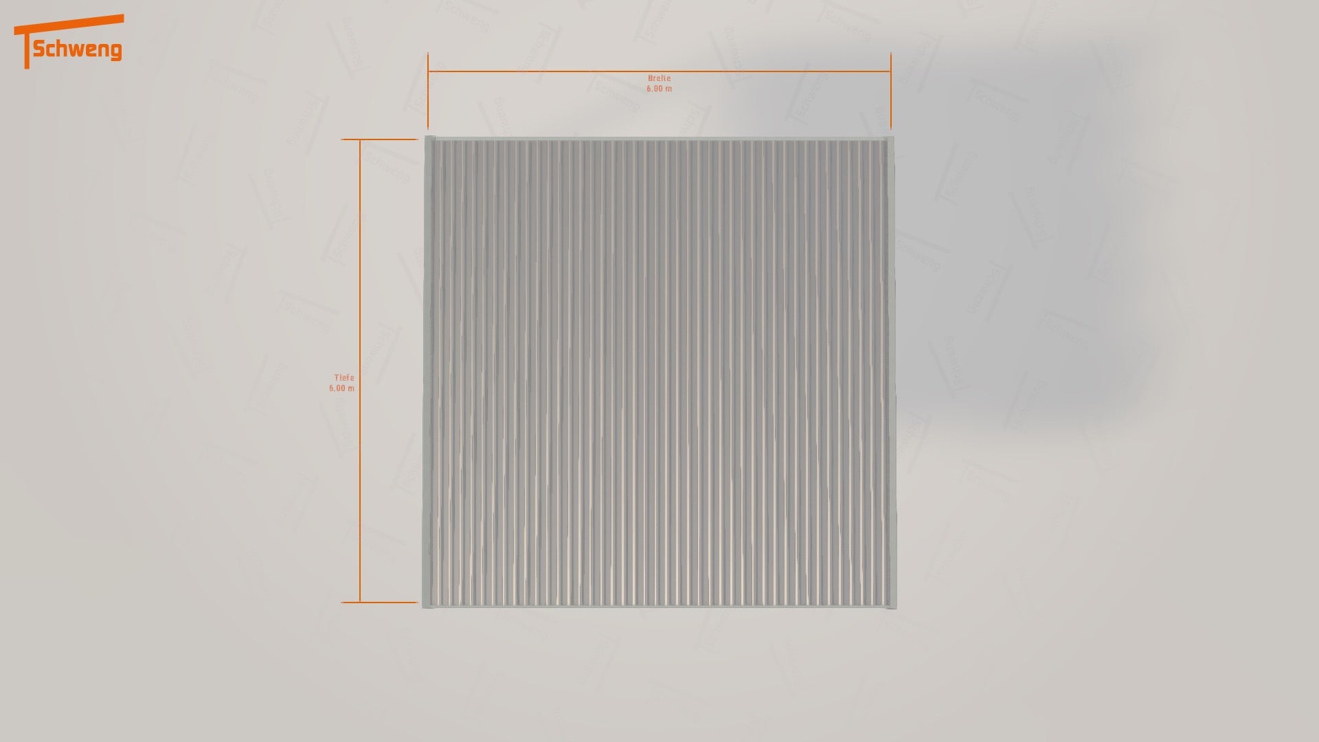 #DE Schweng Flachdachcarport C600+ (ID 2qj4gj) 
