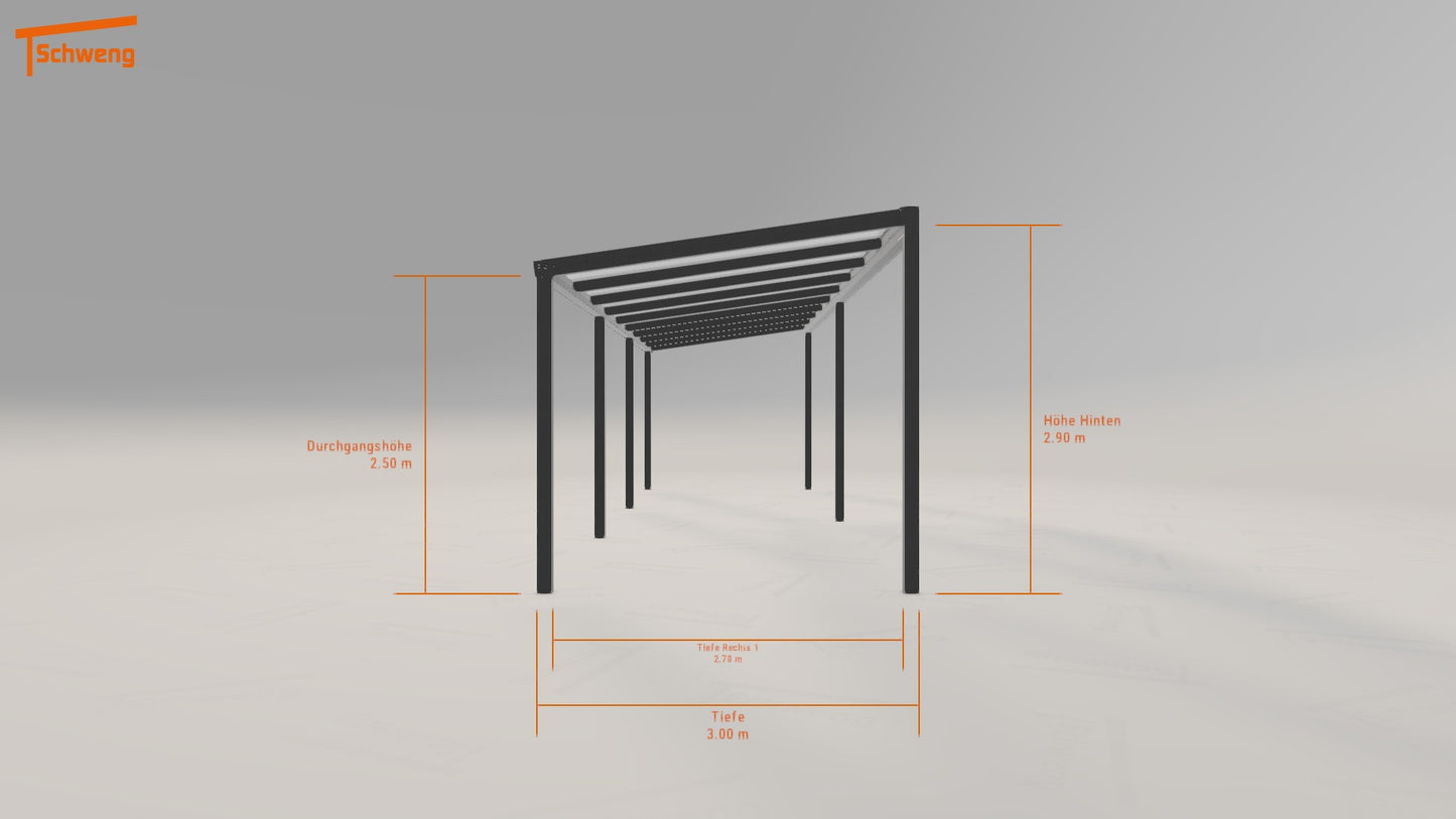 #DE Schweng Pultdachcarport S350 (ID bk9r73) 