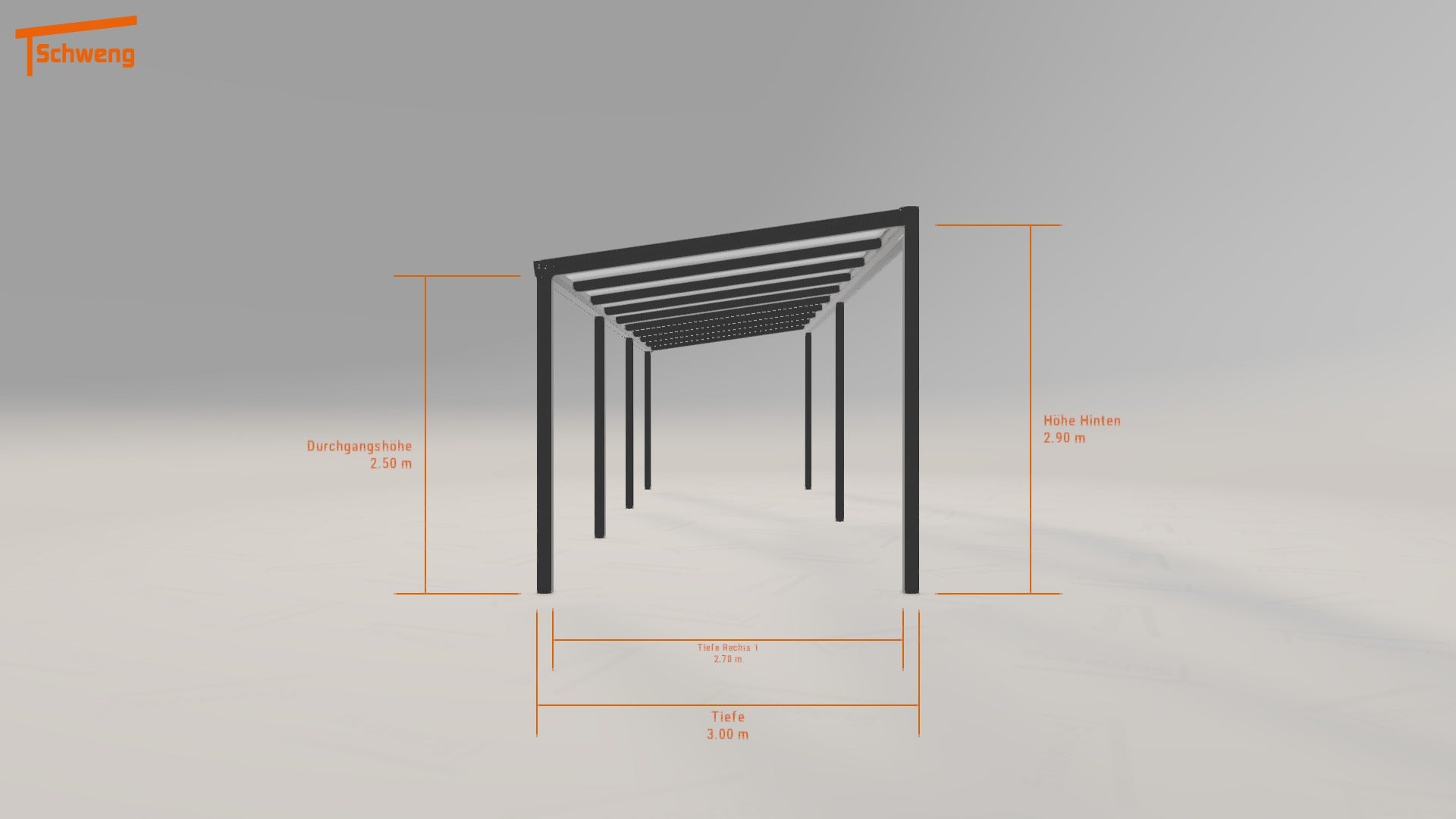 #DE Schweng Pultdachcarport S350 (ID bk9r73) 