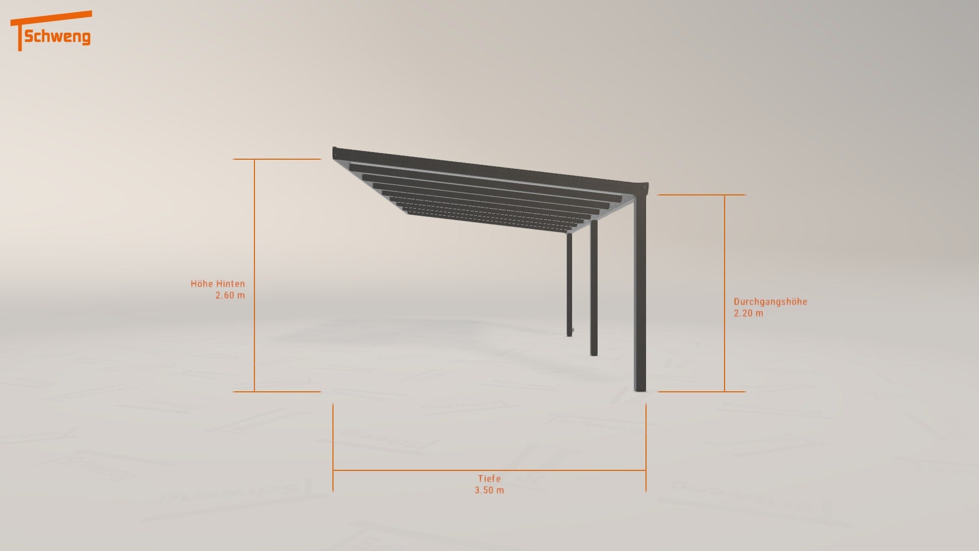 #DE Schweng Terrassenüberdachung S350 (ID 33n3qz) 