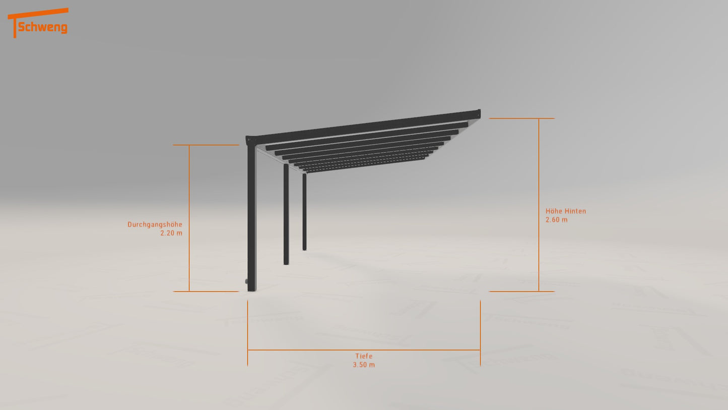 #DE Schweng Terrassenüberdachung S350 (ID 33n3qz) 