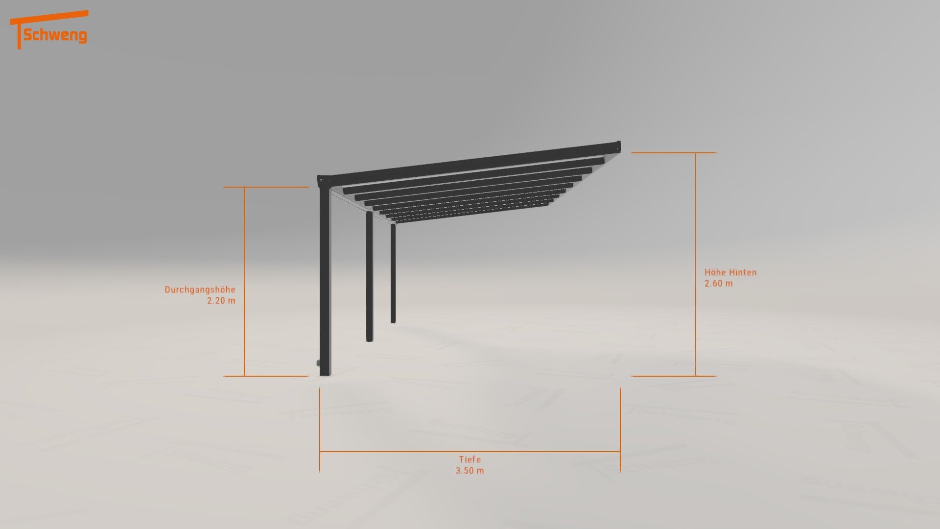 #DE Schweng Terrassenüberdachung S350 (ID 33n3qz) 
