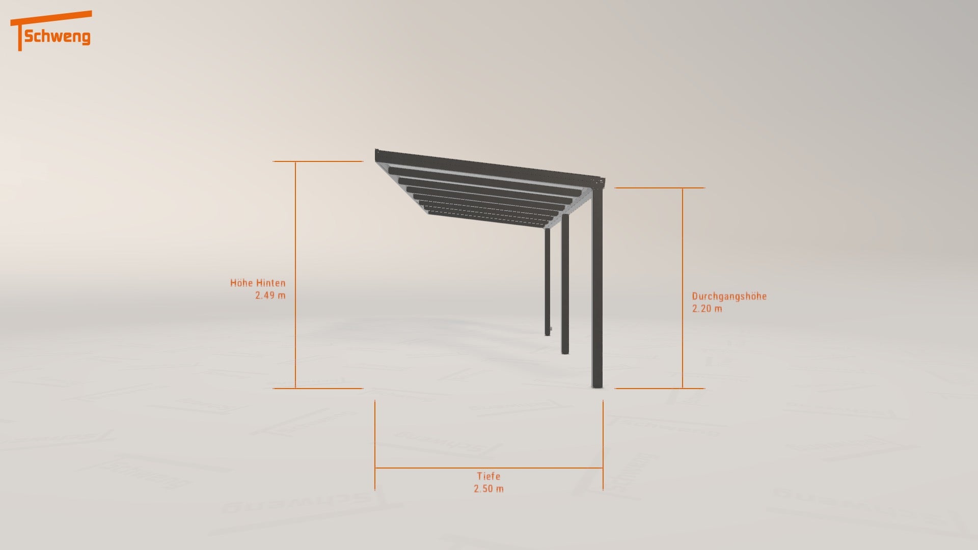#DE Schweng Terrassenüberdachung S350 (ID pb853k) 
