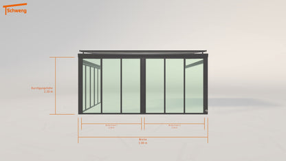 #DE Schweng Terrassenüberdachung S350 (ID qdb35k) 