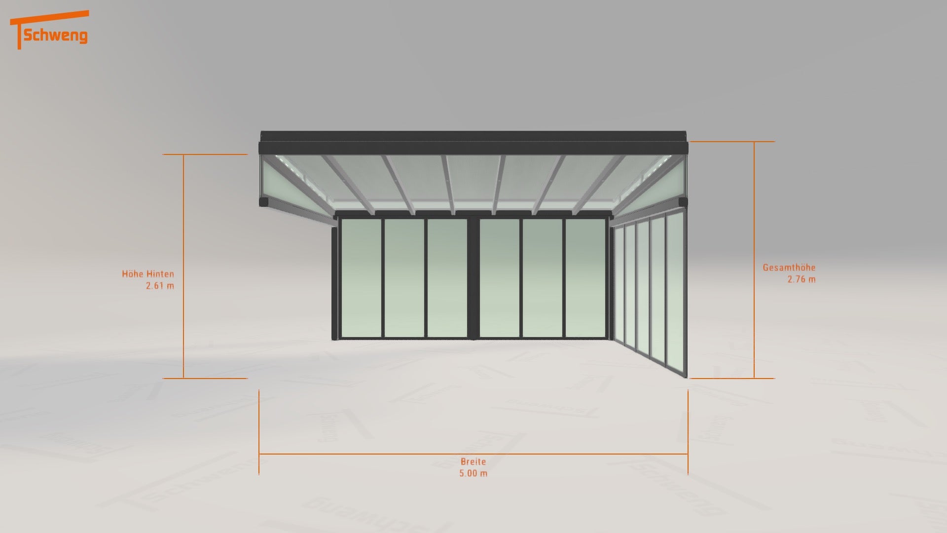 #DE Schweng Terrassenüberdachung S350 (ID qdb35k) 
