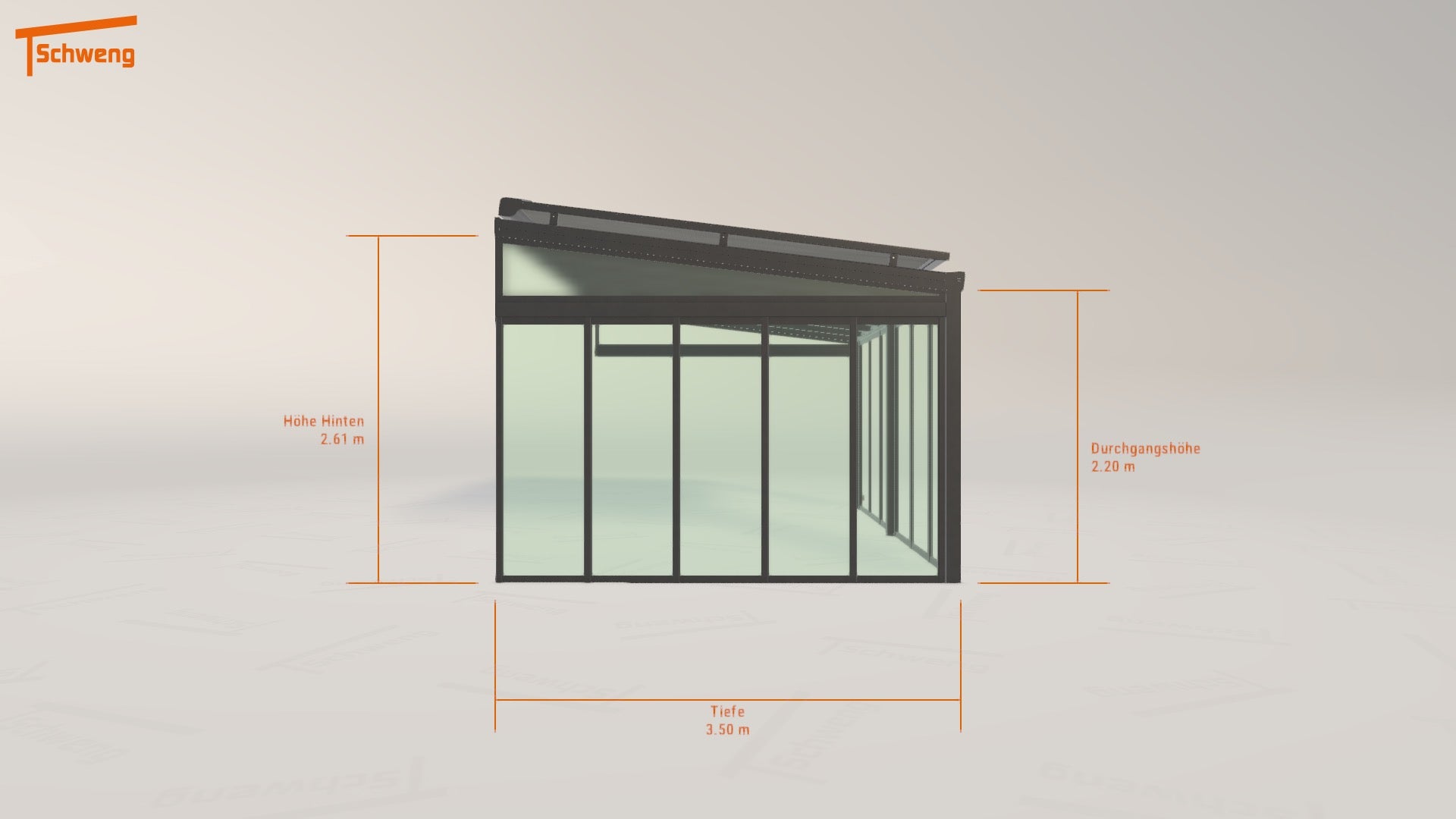 #DE Schweng Terrassenüberdachung S350 (ID qdb35k) 