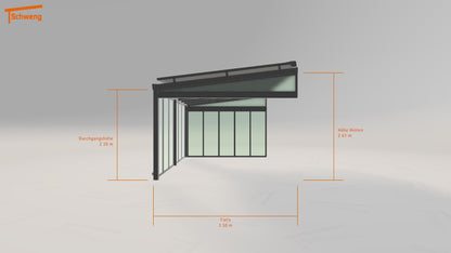 #DE Schweng Terrassenüberdachung S350 (ID qdb35k) 
