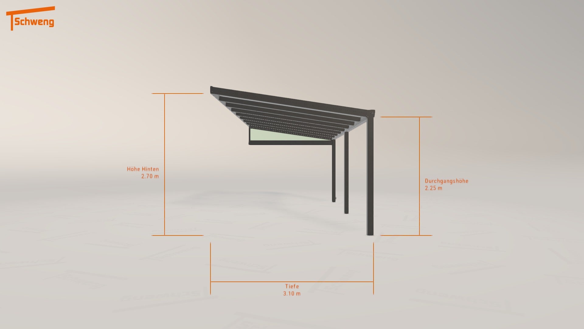 #DE Schweng Terrassenüberdachung S400 (ID 2qjzvg) 