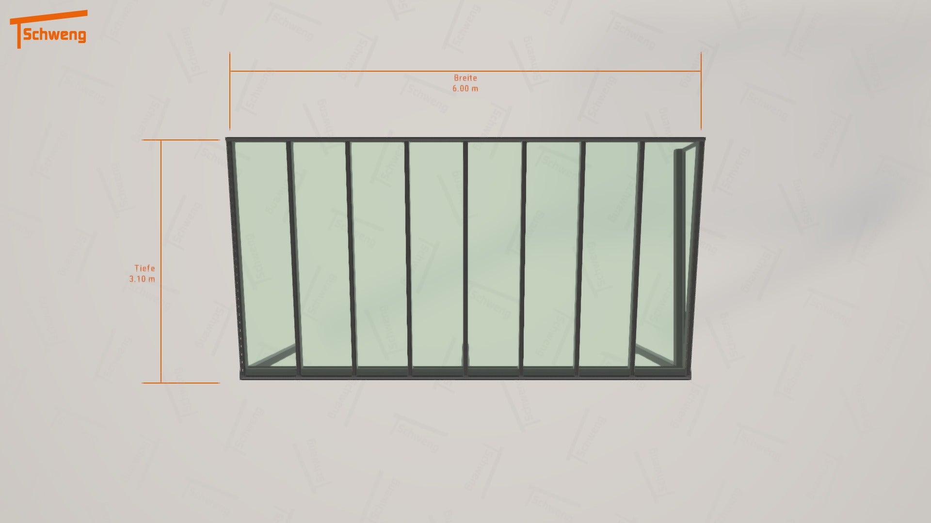 #DE Schweng Terrassenüberdachung S400 (ID 2qjzvg) 