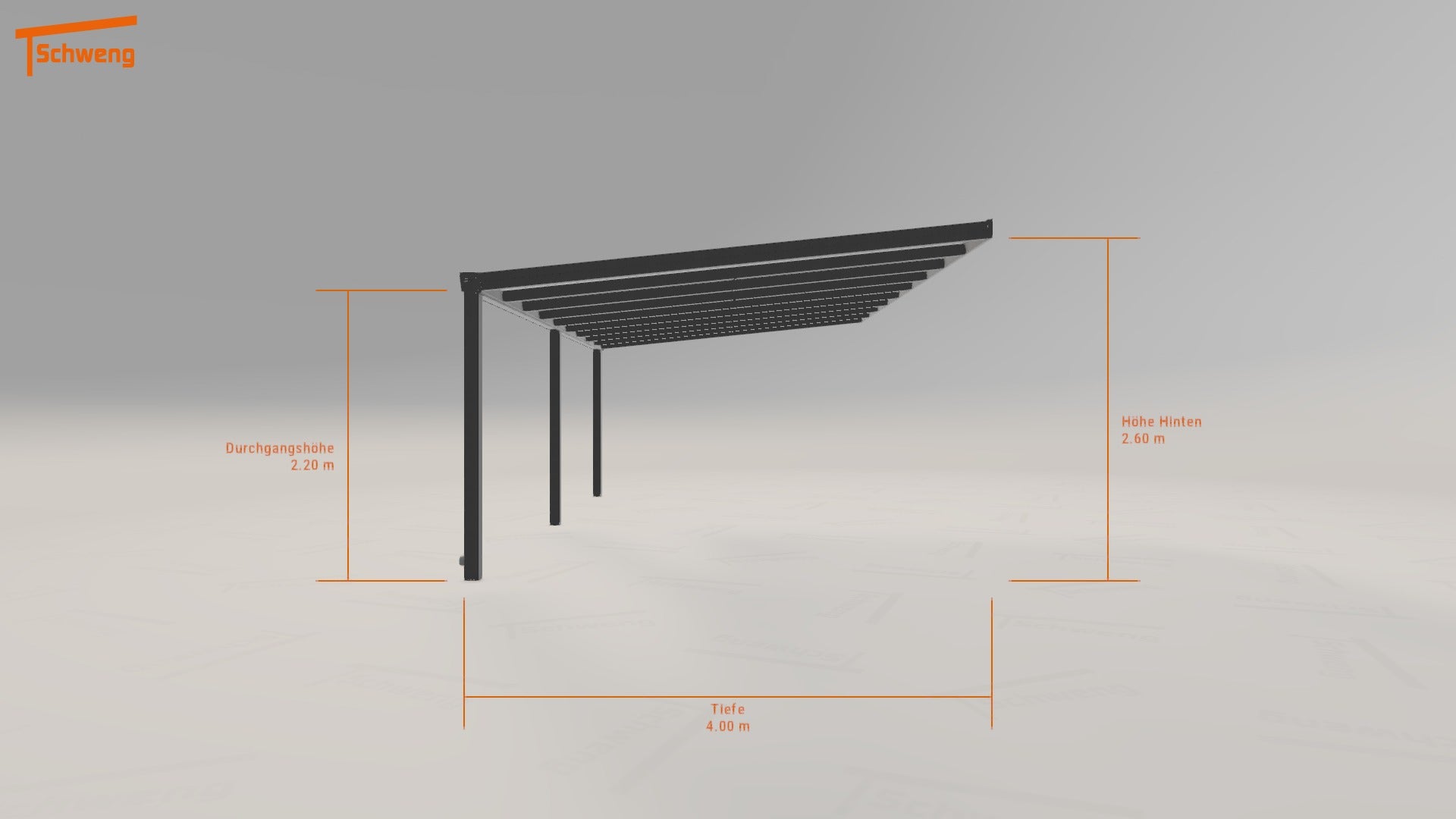#DE Schweng Terrassenüberdachung S400 (ID x7nqd9) 