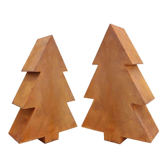 Rostiger Weihnachtsbaum in 3D Metall