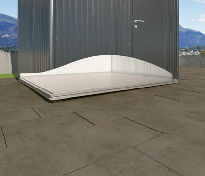 Biohort Gerätehaus Highline – konfigurierbar - quarzgrau-metallic
