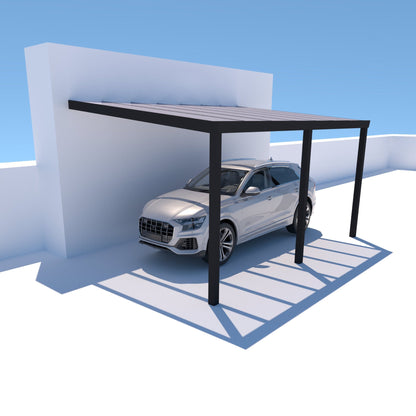 Pultdachcarport S400 wandangebunden/ freistehend (konfigurierbar)