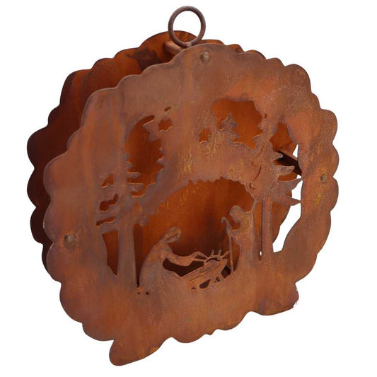 Weihnachtsdeko Krippe 3D Windlicht