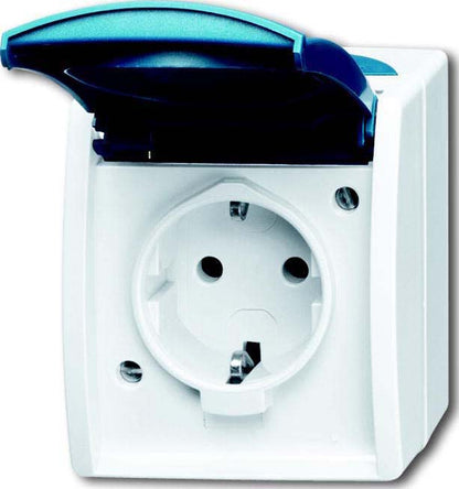 ocean® Aufputz-Steckdose Typ F (CEE 7/3) – robust, halogenfrei & IP44-geschützt