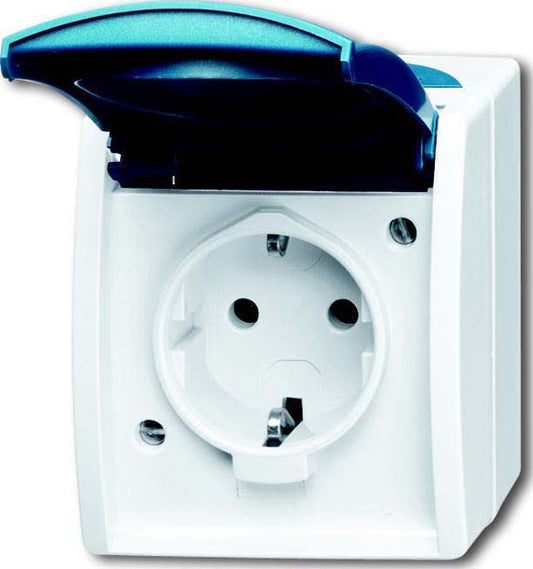 ocean® Aufputz-Steckdose Typ F (CEE 7/3) – robust, halogenfrei & IP44-geschützt