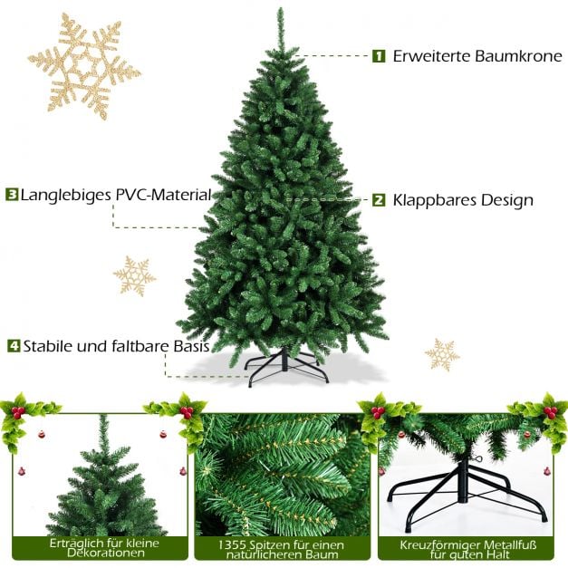 Künstlicher Weihnachtsbaum mit Metallständer