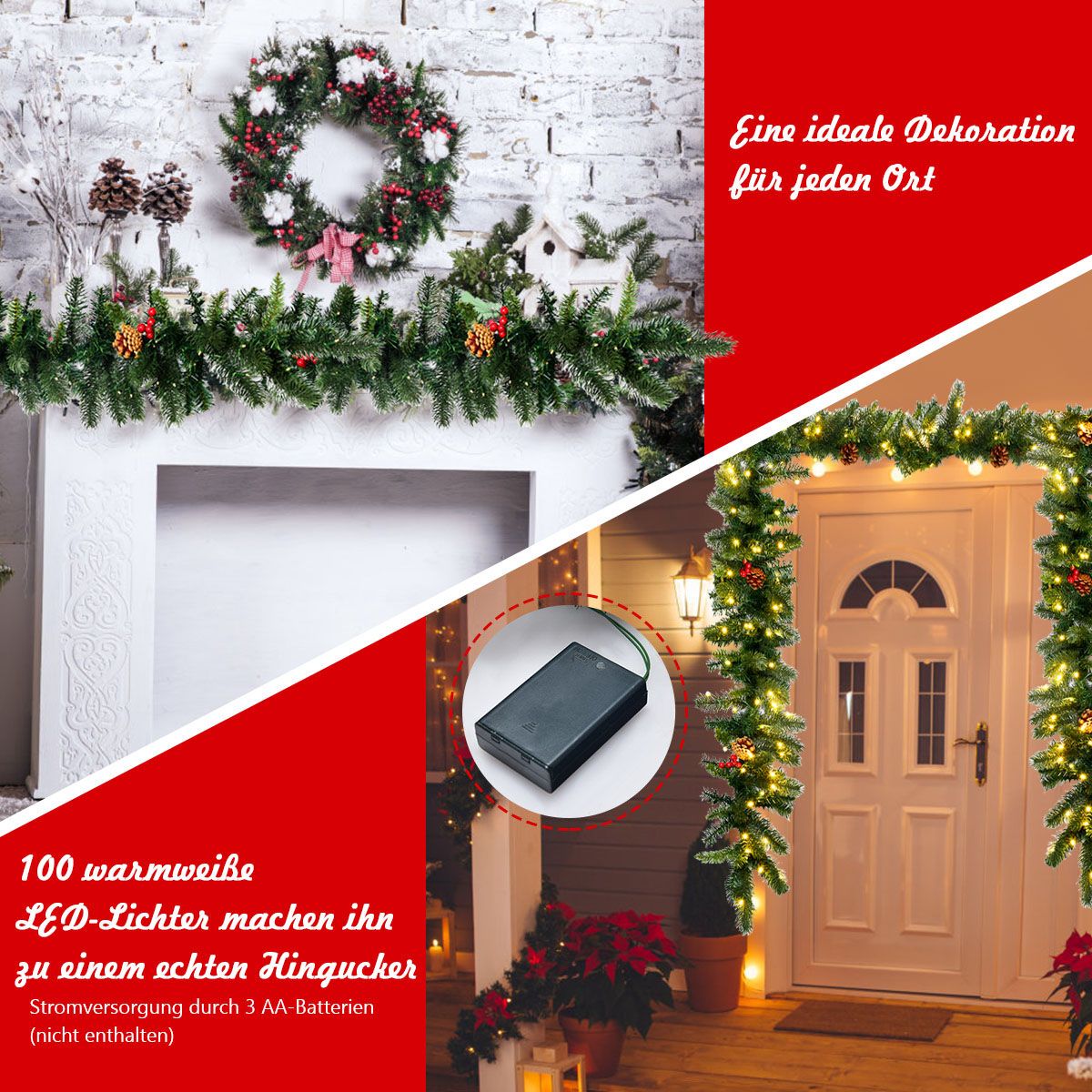 Künstliche Weihnachtsgirlande Tannengirlande