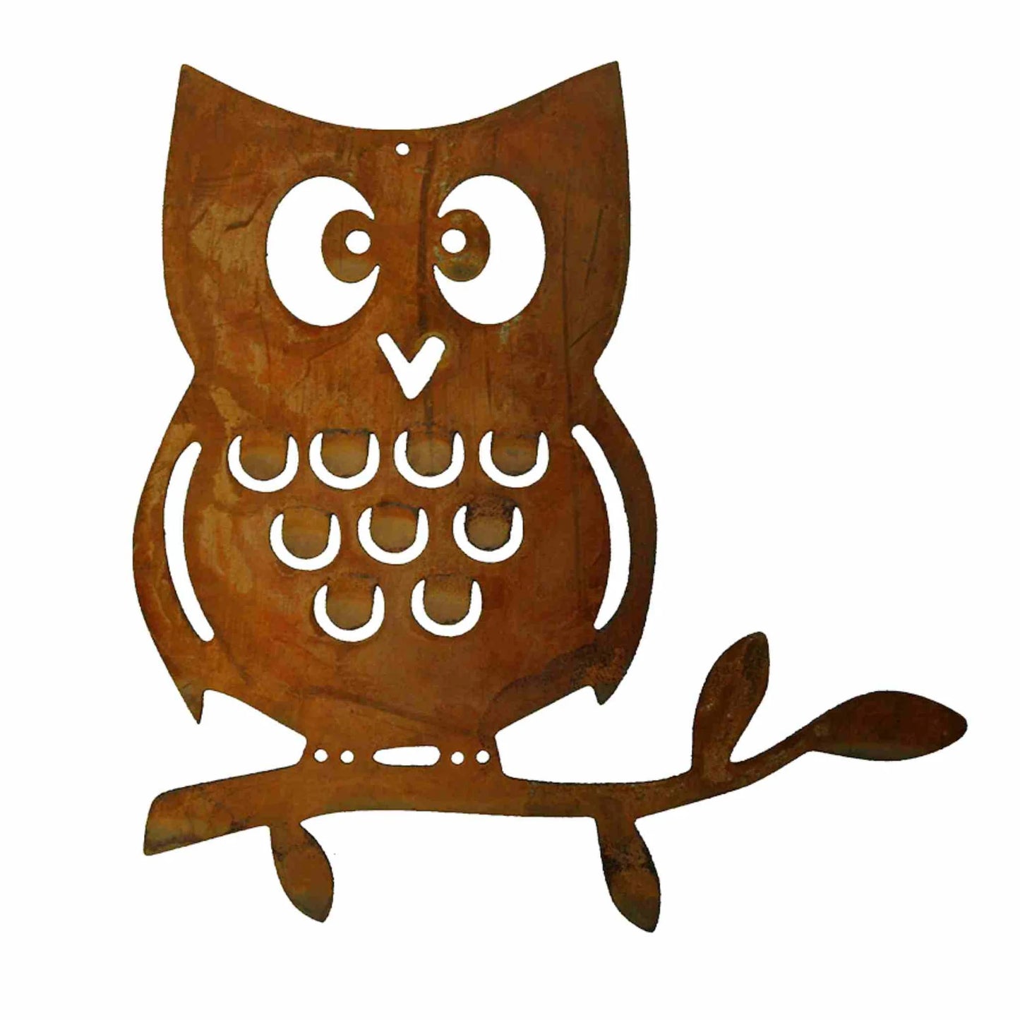 Edelrost Dekofigur Eule "Paulinchen"