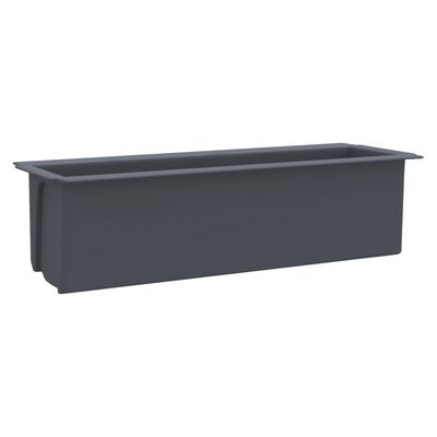 vidaXL Pflanzkasten für Europaletten 12 Stk. Grau 36×13,5×9,5 cm PP