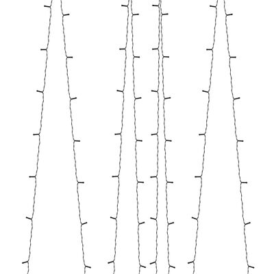 vidaXL Solar-Lichterkette 2 Stk. 2×200 LED Warmweiß Innen Außen