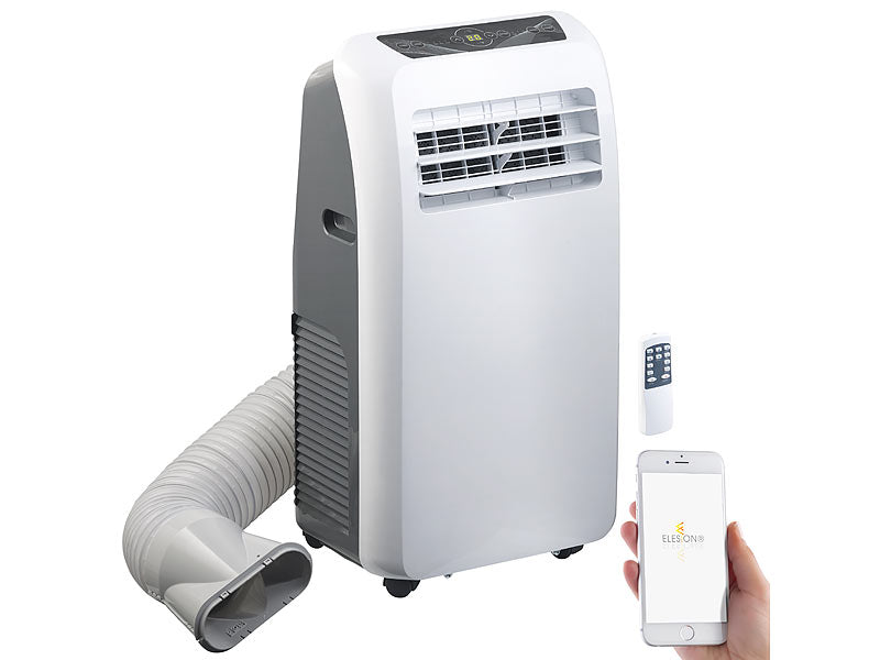 Sichler Klimaanlage Alexa: Mobile Klimaanlage, 9.000 BTU/h, 2.600 Watt, WLAN & App-Steuerung