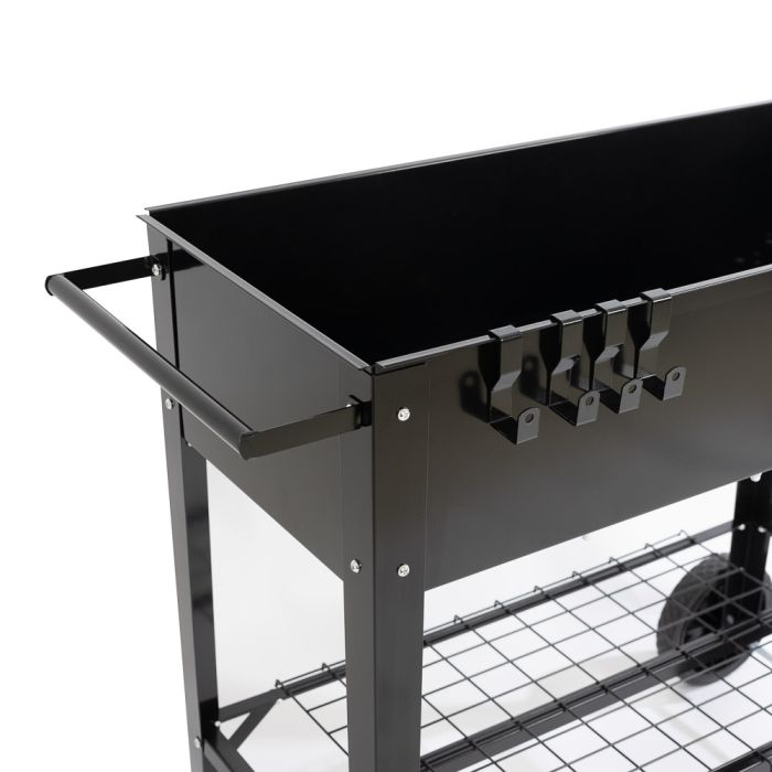 Hochbeet auf Rollen | DP1030 | Schwarz | Outdoor