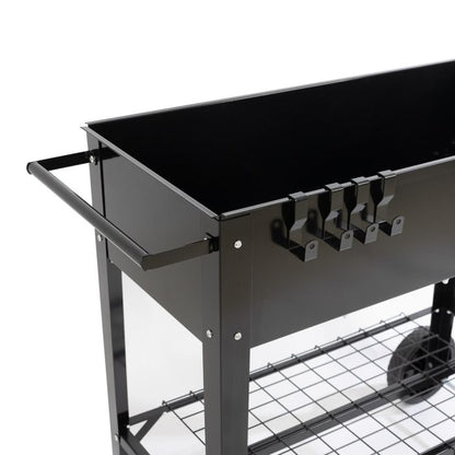 Hochbeet auf Rollen | DP1030 | Schwarz | Outdoor