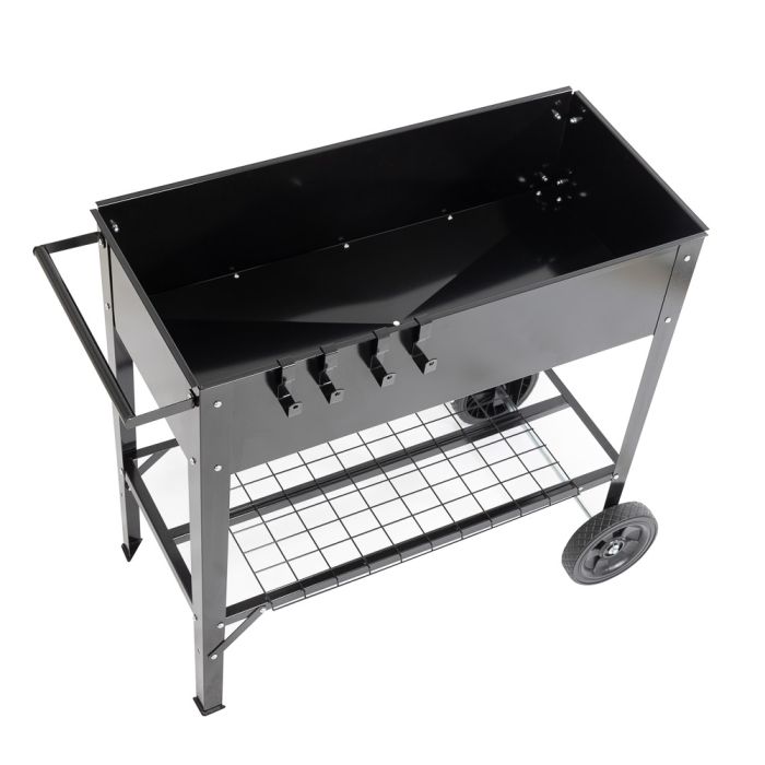 Hochbeet auf Rollen | DP1030 | Schwarz | Outdoor