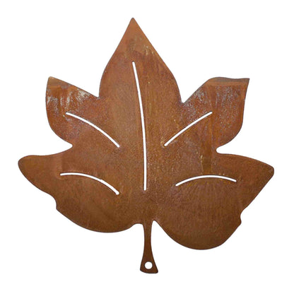 Edelrost Ahornblatt - Metalldeko zum Hängen für den Herbst