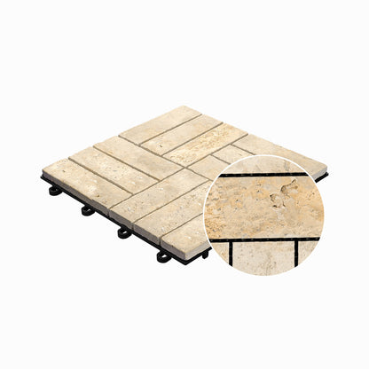 Echtstein Klickfliesen | florco® stone Travertine