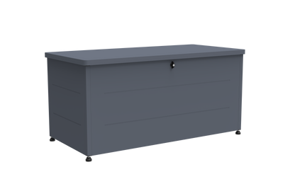Garten-Auflagenbox 460 Liter aus verzinktem Stahl – pulverbeschichtete Outdoor-Aufbewahrungsbox, 136 × 66 × 67 cm