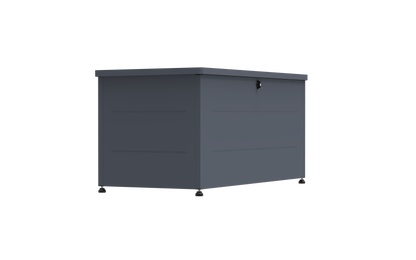 Garten-Auflagenbox 460 Liter aus verzinktem Stahl – pulverbeschichtete Outdoor-Aufbewahrungsbox, 136 × 66 × 67 cm