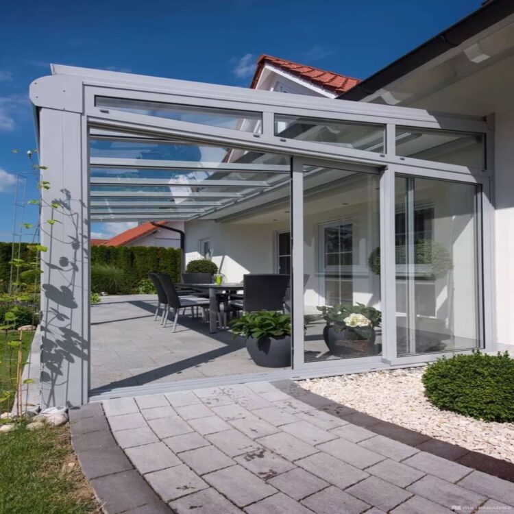 Schweng Sommergarten S400 - Glasschiebewand Ideal 38 links & rechts