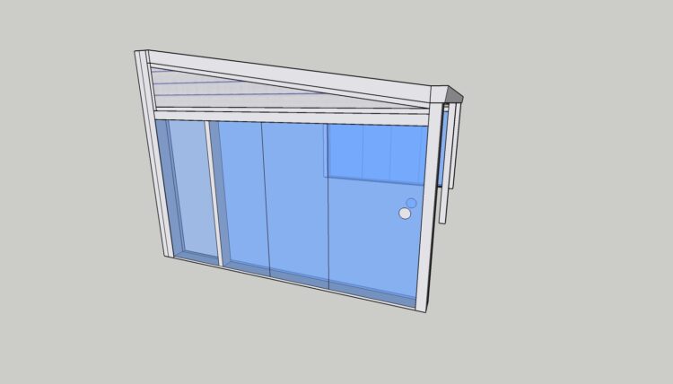 Schweng Sommergarten S400 - Seitenwand, Glasschiebewand Ideal 38 links & rechts