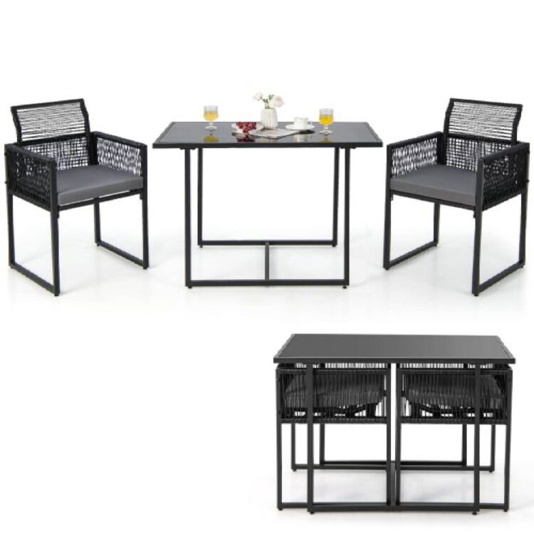 3 Teiliges Outdoor Dining Set